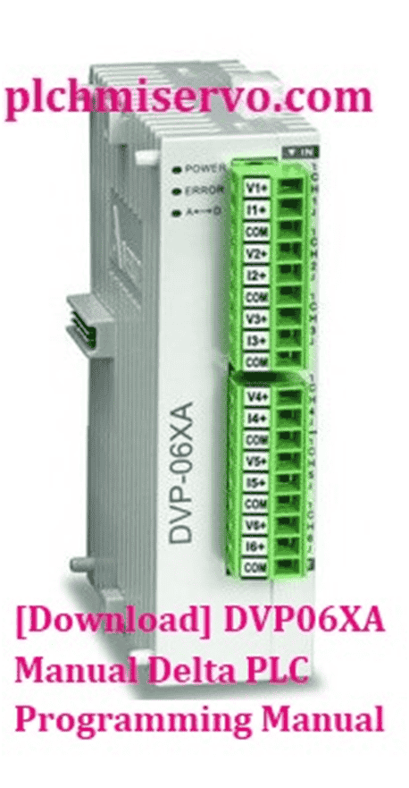 [Download] DVP06XA Manual Delta PLC Programming Manual